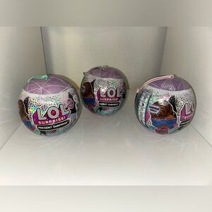 Bundle (3) LOL Surprise Winter Chill Present Surprise Ornaments NWT 2021